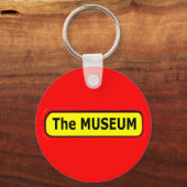 THE MUSEUMロゴザズレ美術館 キーホルダー (正面)