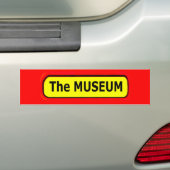 THE MUSEUMロゴザズレ美術館 バンパーステッカー (車上)