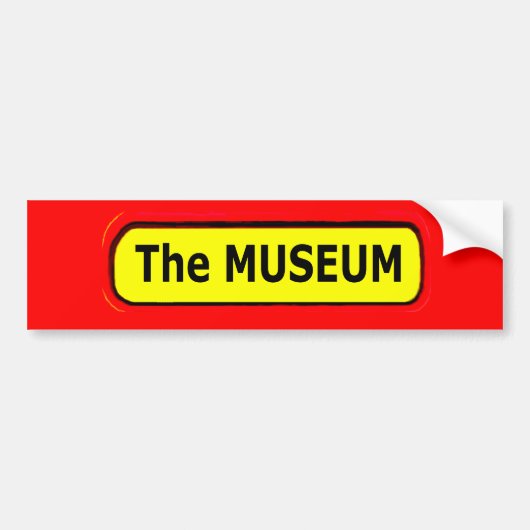 THE MUSEUMロゴザズレ美術館 バンパーステッカー (正面)