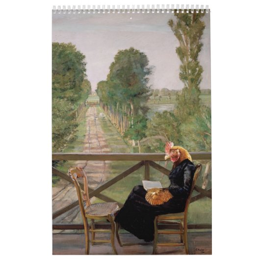 The Museum of Fine Art Chickens 2025 Calendar カレンダー (カバー)