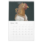 The Museum of Fine Art Chickens 2025 Calendar カレンダー (2月 2026)