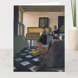 The Music Lesson、ファン・デルフト、Johannes Vermeer氏 カード