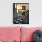 The Music Lesson、ファン・デルフト、Johannes Vermeer氏 キャンバスプリント (インサイチュ (リビング))