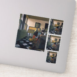 The Music Lesson、ファン・デルフト、Johannes Vermeer氏 シール