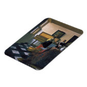 The Music Lesson、ファン・デルフト、Johannes Vermeer氏 マグネット (左側)