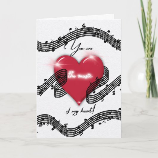 The Music of Myハート・バレンタイン・カード カード (正面)