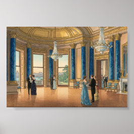 The Music Room of Buckingham Japanese Woodblock Pr ポスター