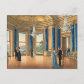 The Music Room of Buckingham Japanese Woodblock Pr ポストカード (正面)