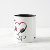 The Music Sounds Better With You Cute Love Couple マグカップ (中央)