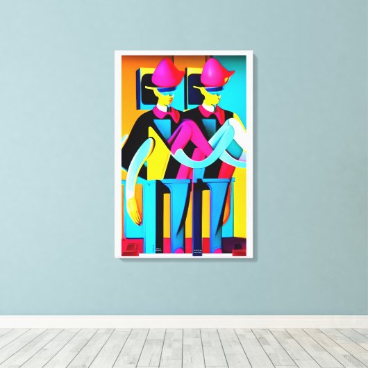 The Muster Drill キャンバスプリント (インサイチュ (ウッドフロア))