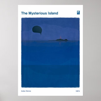 The Mysterious Island Jules Verne ポスター