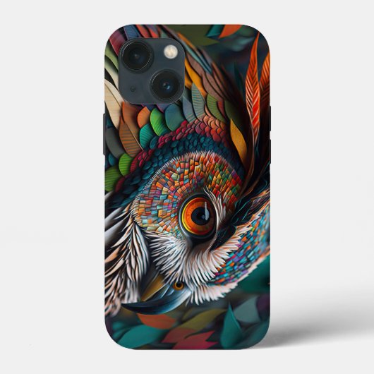 The Mysterious Owl Tough Apple iPhone 13 mini Case Case-Mate iPhoneケース (裏面)