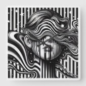 The mystery girl clock スクエア壁時計 (正面)