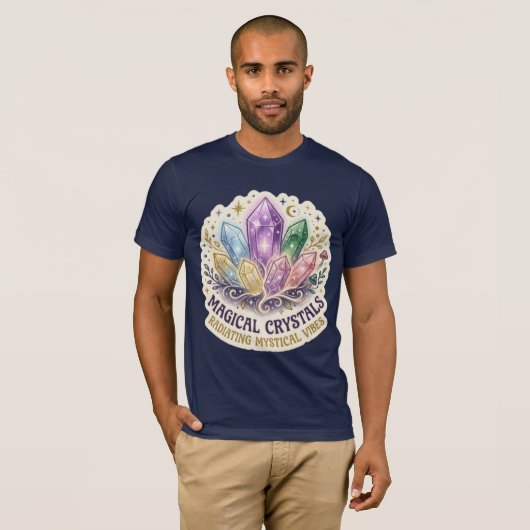 The Mystic Prism | エンチャントクリスタルクラスターグラフ Tシャツ (正面フル)