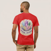 The Mystic Prism | Enchanted Crystal Cluster Graph Tシャツ (裏面フル)