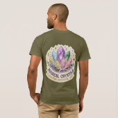 The Mystic Prism | Enchanted Crystal Cluster Graph Tシャツ (裏面フル)