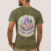 The Mystic Prism | Enchanted Crystal Cluster Graph Tシャツ (裏面)