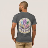 The Mystic Prism | Enchanted Crystal Cluster Graph Tシャツ (裏面フル)