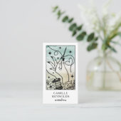 The Mystical Seamstress Tailor Tarot Business Card 名刺 (スタンド正面)