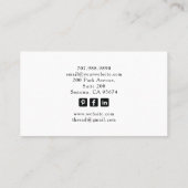 The Mystical Seamstress Tailor Tarot Business Card 名刺 (裏面)