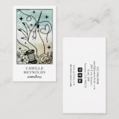 The Mystical Seamstress Tailor Tarot Business Card 名刺 (正面/裏面)