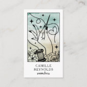 The Mystical Seamstress Tailor Tarot Business Card 名刺 (正面)