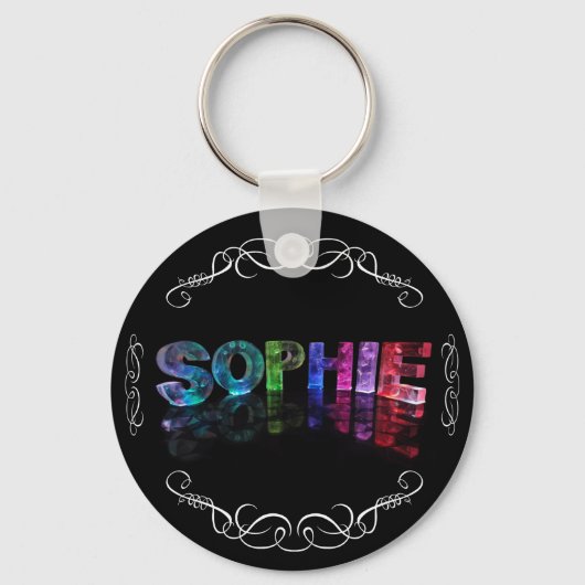 The Name Sophie - Name in Lights (Photograph) キーホルダー (正面)