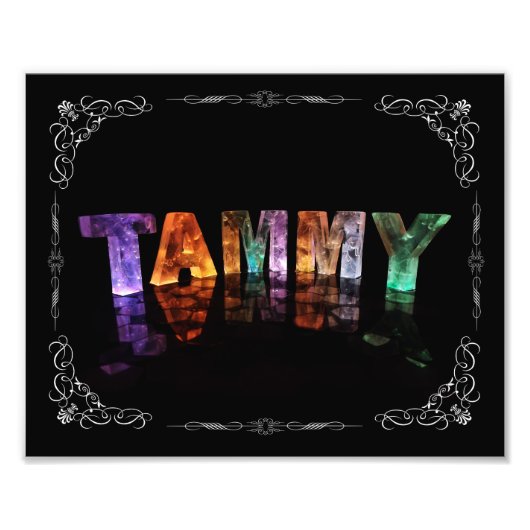 The Name Tammy - Name in Lights (Photograph) フォトプリント (正面)