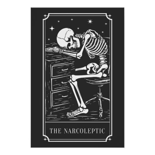 The Narcoleptic Tarot Card Narcolepsy Awareness ポスター (正面)