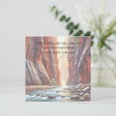 The Narrows / Zion National Park & Quote サンキューカード (スタンド正面)