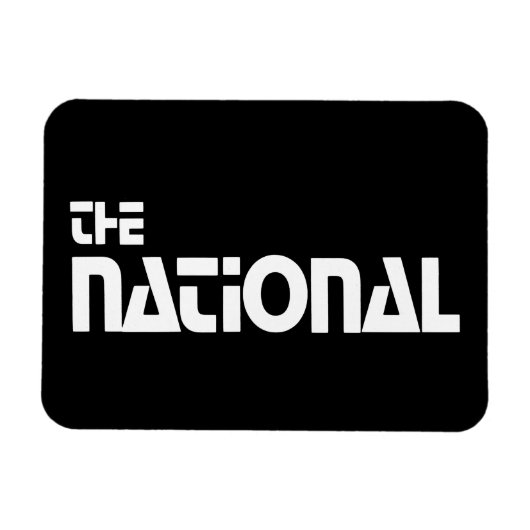 The National - 1980プロモーショングラフィック – ホワイト マグネット (横)
