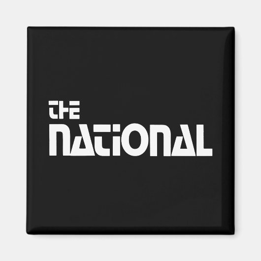 The National - 1980プロモーショングラフィック – ホワイト マグネット (正面)