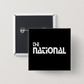 The National - 1980プロモーショングラフィック – ホワイト 缶バッジ (正面&裏面)