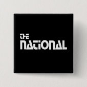 The National - 1980プロモーショングラフィック – ホワイト 缶バッジ (正面)