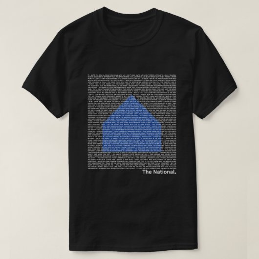 The National (Band)ロゴ(Sleep Well Beast)とLy Tシャツ (デザイン正面)