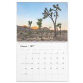 The National Parks  カレンダー (2月 2027)