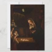 The Nativity at Night (Birth of Jesus, Christmas) カード (正面)