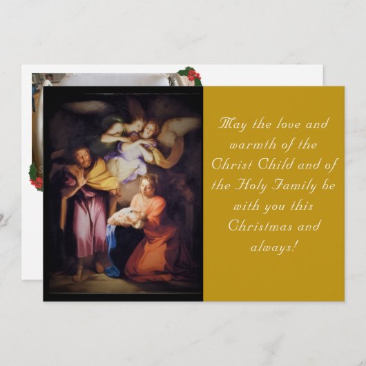 The Nativity Christmas Photo シーズンカード (正面/裏面)