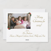 The Nativity Christmas Photo シーズンカード (裏面)