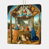 The Nativity, famous painting by Sandro Botticelli セラミックオーナメント (左)