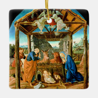 The Nativity, famous painting by Sandro Botticelli セラミックオーナメント