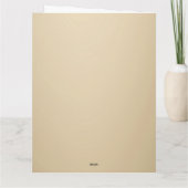 The Nativity of Baby Jesus Christmas Greetings カード (裏面)