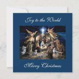 The Nativity of Baby Jesus Christmas Greetings シーズンカード