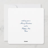 The Nativity of Baby Jesus Christmas Greetings シーズンカード (裏面)