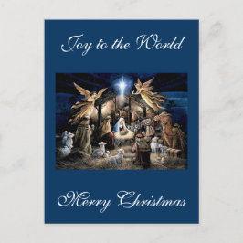 The Nativity of Baby Jesus Christmas Greetings ポストカード