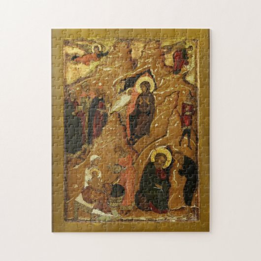 The Nativity of Christ from a Festival Tier Icon ジグソーパズル (縦)