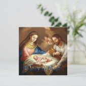 The Nativity with Mary, Joseph and baby Jesus  シーズンカード (スタンド正面)