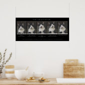 「THE NEGOTIATOR」おもしろい Cat写真シーケンス ポスター (キッチン)