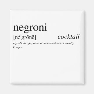 The Negroni – イタリアのカクテルお気に入りの マグネット
