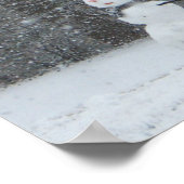 The Neighbor's Snowman Winter Snow Scene ポスター (角)